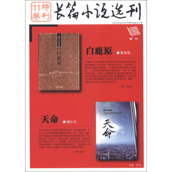 长篇小说选刊：白鹿原（特刊11卷） pdf epub mobi 电子书 下载