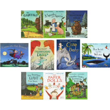 英文原版繪本Julia Donaldson 10冊附提袋 The gruffalo 's Child