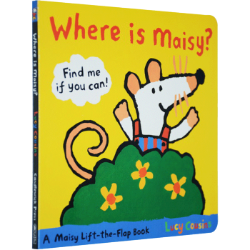 英文原版 兒童繪本 Where Is Maisy? 小鼠波波 紙闆翻翻書