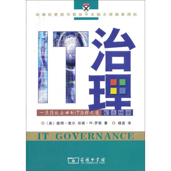 IT治理：一流績效企業的IT治理之道 pdf epub mobi 電子書 下載