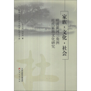 家族·文化·社会：明清黄河三角洲杜氏家族文化研究 pdf epub mobi 下载