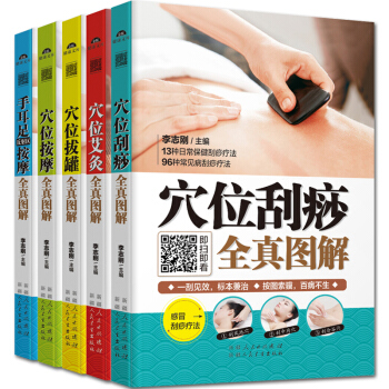 X位全真圖解(共5冊)手耳足反射區+按摩+艾灸+颳痧+拔罐 新手中醫養生保健經絡X位活血基 pdf epub mobi 電子書 下載