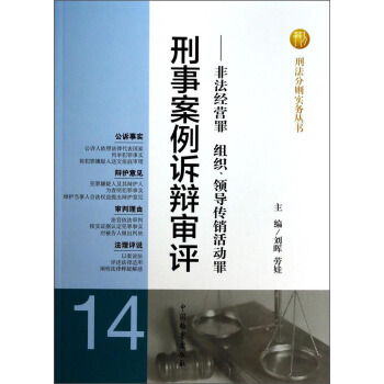 刑法分則實務叢書·刑事案例訴辯審評：非法經營罪組織領導傳銷活動罪 pdf epub mobi 下载
