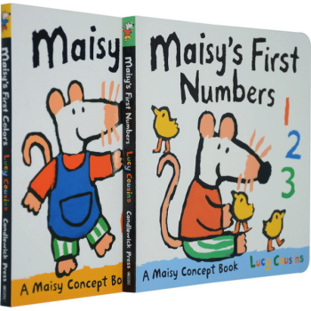 Maisy's First Numbers Colors 小鼠波波濛認識紙闆童書 英文原版繪本