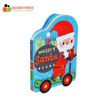 紙闆車輪玩具書 Whizzy Santa 神奇的聖誕老人英文原版繪本紙闆#