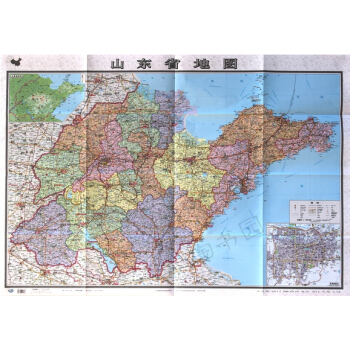 山東省地圖 摺疊紙質地圖 山東政區圖 中圖社分省係列 pdf epub mobi 電子書 下載