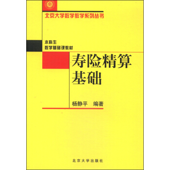 北京大學數學教學係列叢書：壽險精算基礎 pdf epub mobi 下载