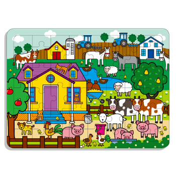 邦臣小紅花：動手動腦玩拼圖12（4-6歲）（48塊） [4-6歲] pdf epub mobi 電子書 下載