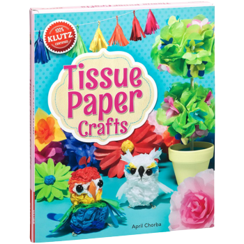 英文原版绘本 Klutz Tissue Paper Crafts手工花鸟艺术 儿童折纸DIY制作书