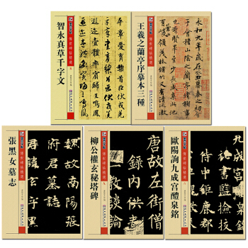 墨点字帖·传世碑帖精选（套装5册） pdf epub mobi 下载