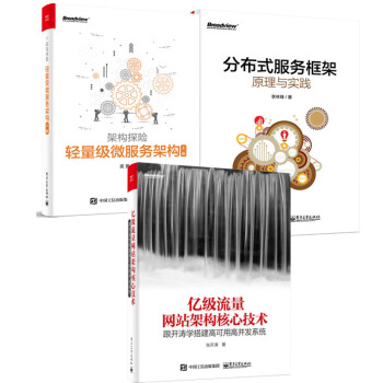 包邮 亿级流量网站架构核心技术+轻量级微服务架构+分布式服务框架原理与实践 三本 pdf epub mobi 下载