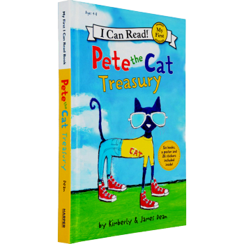 英文原版 皮特貓6個故事閤輯 I Can Read Pete the Cat Treasury