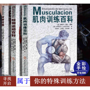 背部拉伸+拉伸运动百科+肌肉训练百科3册完全图解肌肉健美训练 体能训练 pdf epub mobi 下载