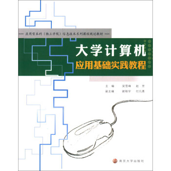 大學計算機應用基礎實踐教程 pdf epub mobi 下载