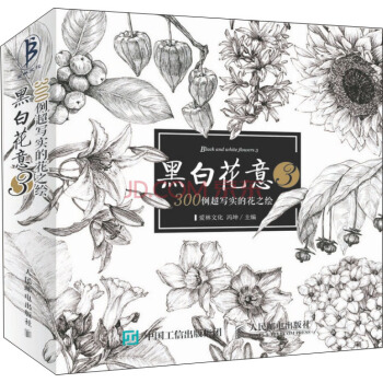 黑白花意 3 300例超写实的花之绘 pdf epub mobi 下载