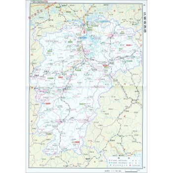 中国分省系列挂图：江西省地图（竖版盒装 1:570 000） pdf epub mobi 下载