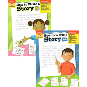 How to Write a Story Grades 1-6 如何写故事 加州教材 英文原版