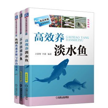 高效养 淡水鱼+池塘养鱼+鱼病快速诊断与防治技术 健康科学饲养喂养 鱼塘养鱼技术大全书籍
