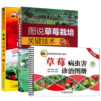 包邮 草莓高效栽培+草莓病虫害诊治图册+图说草莓栽培关键技术 3册 有机草莓无土栽培技术书 pdf epub mobi 电子书 下载
