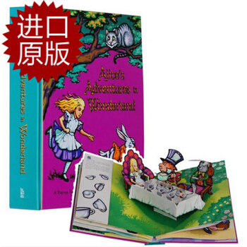英文原版Alices Adventures in 愛麗絲夢遊仙境 立體書 英文原版書