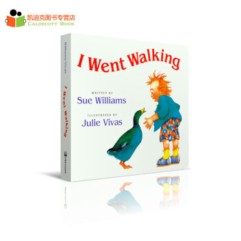 吳敏蘭書單 英文原版繪本 I Went Walking 紙闆 第81本#