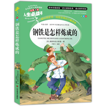 钢铁是怎样炼成的 美绘插图版 教育部“语文课程标准”推荐阅读 名词美句 名师点评 中小学生必读书系