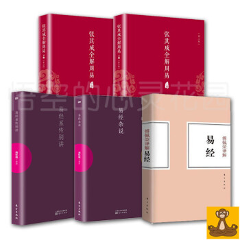 易经解读套装全5册 易经杂说+系传别讲(南怀瑾著)+傅佩荣译解易经+张其成全解周易上下册