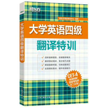 新东方 大学英语四级翻译特训 pdf epub mobi 下载