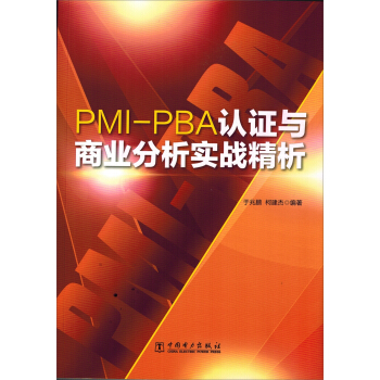 PMI-PBA认证与商业分析实战精析 pdf epub mobi 下载