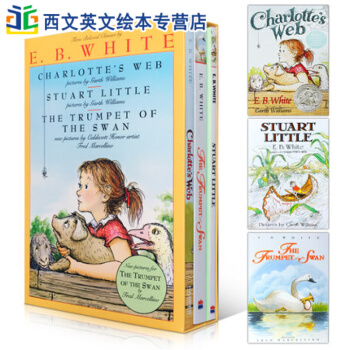 英文原版 Charlotte's Web 夏洛特的网3本 E.B.White 精灵鼠小弟吹号角的天鹅 pdf epub mobi 下载