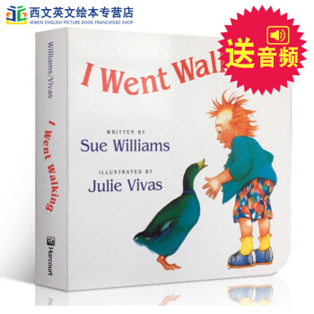 英文原版 I Went Walking 我想去散步 紙闆書 吳敏蘭推薦 送電子音頻 pdf epub mobi 下载