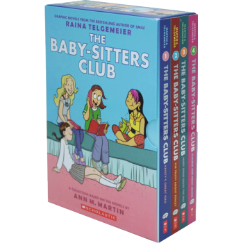 俏保姆俱乐部 全彩漫画4册盒装 The Baby Sitters Club 英文原版 pdf epub mobi 下载