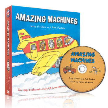 英文原版 Amazing Machines神奇的机器平装大开本 10本附CD