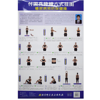 現貨 付國兵降糖八式掛圖 糖尿病預防保健操 付國兵著 北京科學技術齣版社