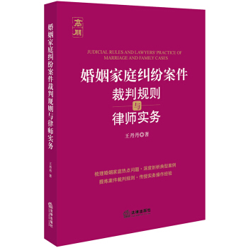 婚姻家庭纠纷案件裁判规则与律师实务 pdf epub mobi 下载