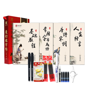 南国书香 凹槽练字帖男女生成人儿童行书行楷书速成钢笔硬笔字帖 4本套装 pdf epub mobi 下载