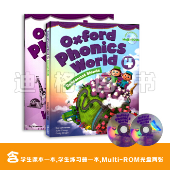 原裝牛津少兒英語自然拼讀oxford phonics world 1/2/3/4/5教材 級彆4學生套裝（學生書+練習冊+CD） pdf epub mobi 下载
