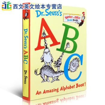 英文原版Dr. Seuss's ABC 纸板书Bright and Early Board