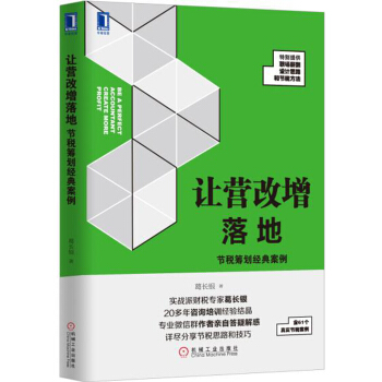 让营改增落地：节税筹划经典案例 pdf epub mobi 电子书 下载