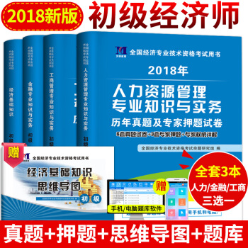 2018初级经济师资格考试用书 教材及历年真题试卷套装 经济基础知识+人力资源/工商管理/金融专业 pdf epub mobi 下载