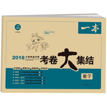 2018年 一本 小学毕业升学考卷大集结 数学