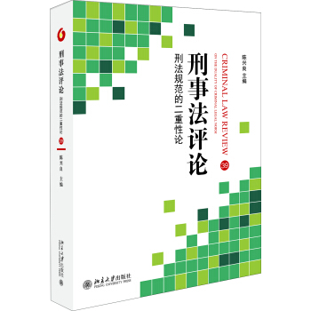 刑事法評論 刑法規範的二重性論 pdf epub mobi 下载