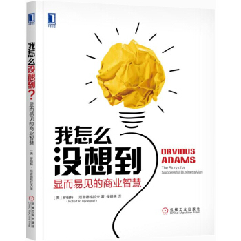 我怎么没想到?显而易见的商业智慧 [Obvious Adams: The Story of a Successful Businessm] pdf epub mobi 下载