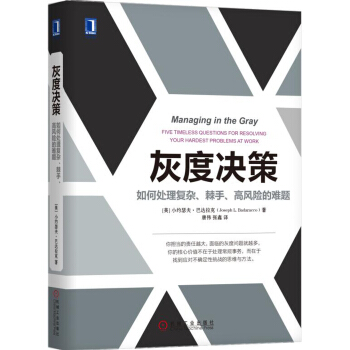灰度决策：如何处理复杂、棘手、高风险的难题 [Managing in the Gray: Five Timeless Questions for ] pdf epub mobi 下载