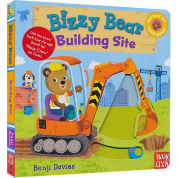 英文原版 Bizzy Bear:Building Site 小熊很忙之建筑工地 纸板机关书