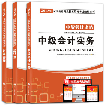 中级会计资格考试2018年教材：经济法+财务管理+中级会计实务（套装共3册 赠：命题库） pdf epub mobi 电子书 下载
