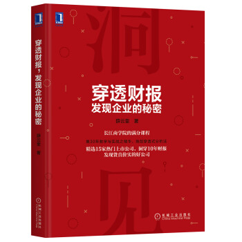 穿透财报 发现企业的秘密 pdf epub mobi 下载