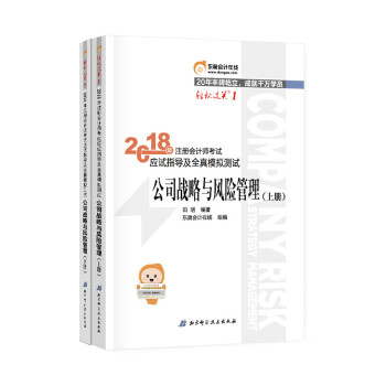 注册会计师2018教材东奥轻松过关1应试指导及全真模拟测试 公司战略与风险管理（套装共2册） pdf epub mobi 下载