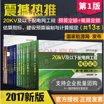 20kV及以下配电网工程预算定额概算定额（2016年版）、估算指标、预算编制规定全套12本 pdf epub mobi 下载