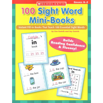 100 Sight Word Mini-Books Grades K-2 小学高频词练习册